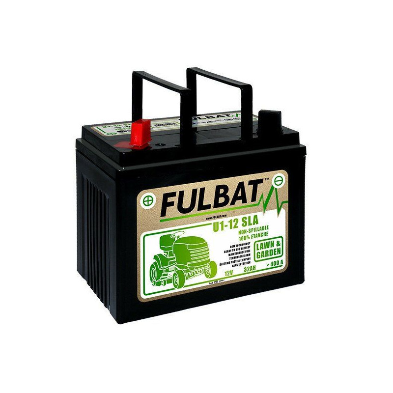 BATTERIE PRETE A L'EMPLOI U1-12 SLA 12V - 32Ah +Gauche